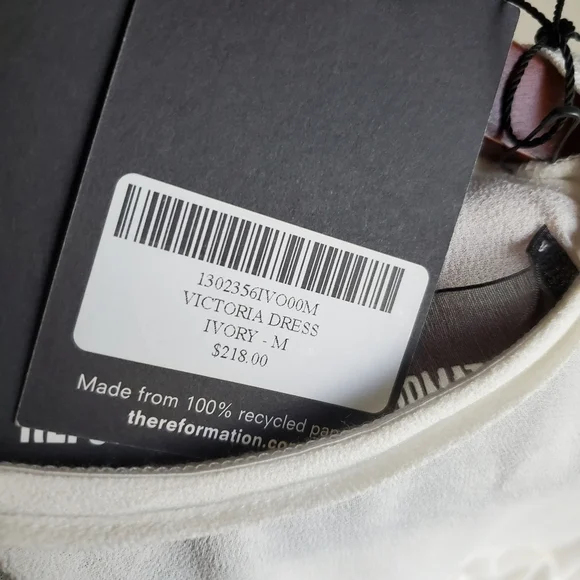 Reformation Victoria in Ivory size M NWT